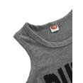 thumbnail image 4 of Bagilaanoe 2PCS Toddler Baby Boys Short Pants Set Letter Print Sleeveless Tank Tops + Shorts 6M 12M 18M 24M 3T Kids Casual Summer Outfits, 4 of 7