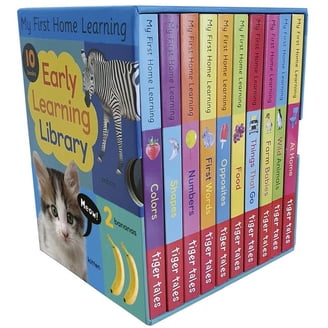 My First 100 Library: Set of 5 Early Learning Board Books for Kids