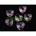 thumbnail image 4 of U8MO 10pcs 14mm Czech Crystal Glass Faceted Heart Loose Crafts Beads Pendants lot-11# Peacock Blue-10pcs, 4 of 7