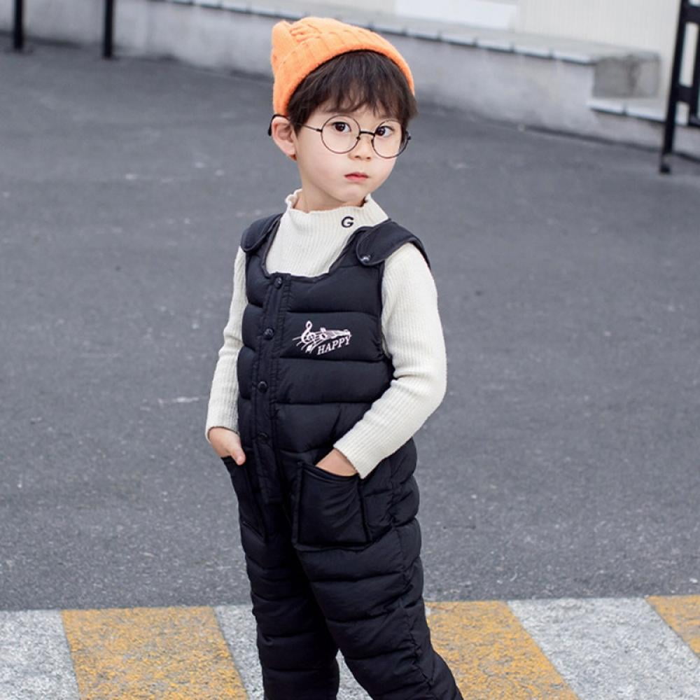 Esho Baby Boys Girls Winter Down Snow Pants Overalls Snowsuit, 6M4T