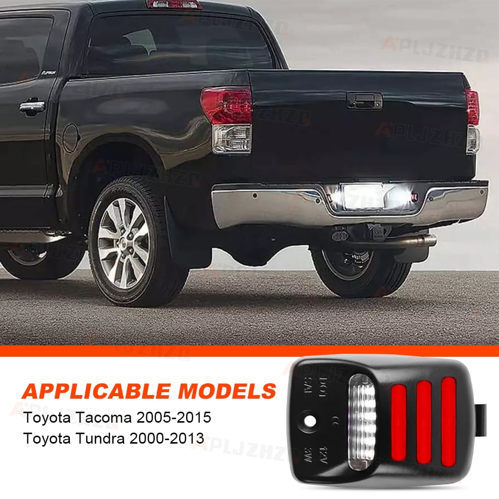 Compatible with Toyota Tacoma 2005-2015 LED License Plate Light Tag Lamp Assembly White Lamp