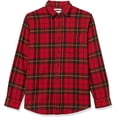 thumbnail image 7 of DOPI Men Long Sleeved Flannel Shirt Striped Shirt Men's Plaid Coat Autumn And Winter Daily Coat (available In Large And High Sizes), 7 of 7