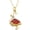 Red, variant on Women's Red and White Enamel Yellow Silver Dancer Necklace