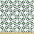 thumbnail image 2 of Ambesonne Abstract Fabric by the Yard Upholstery, Star Symbols Triangles, 3 Yards, White Dark Warm Taupe, 2 of 5