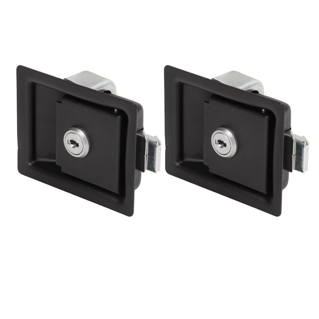 Toolbox Panel Locks, Deformation Proof RV Handle Latch Carbon Steel Zinc Alloy Anti Aging Durable 2 Pcs With 4 Keys For Ships