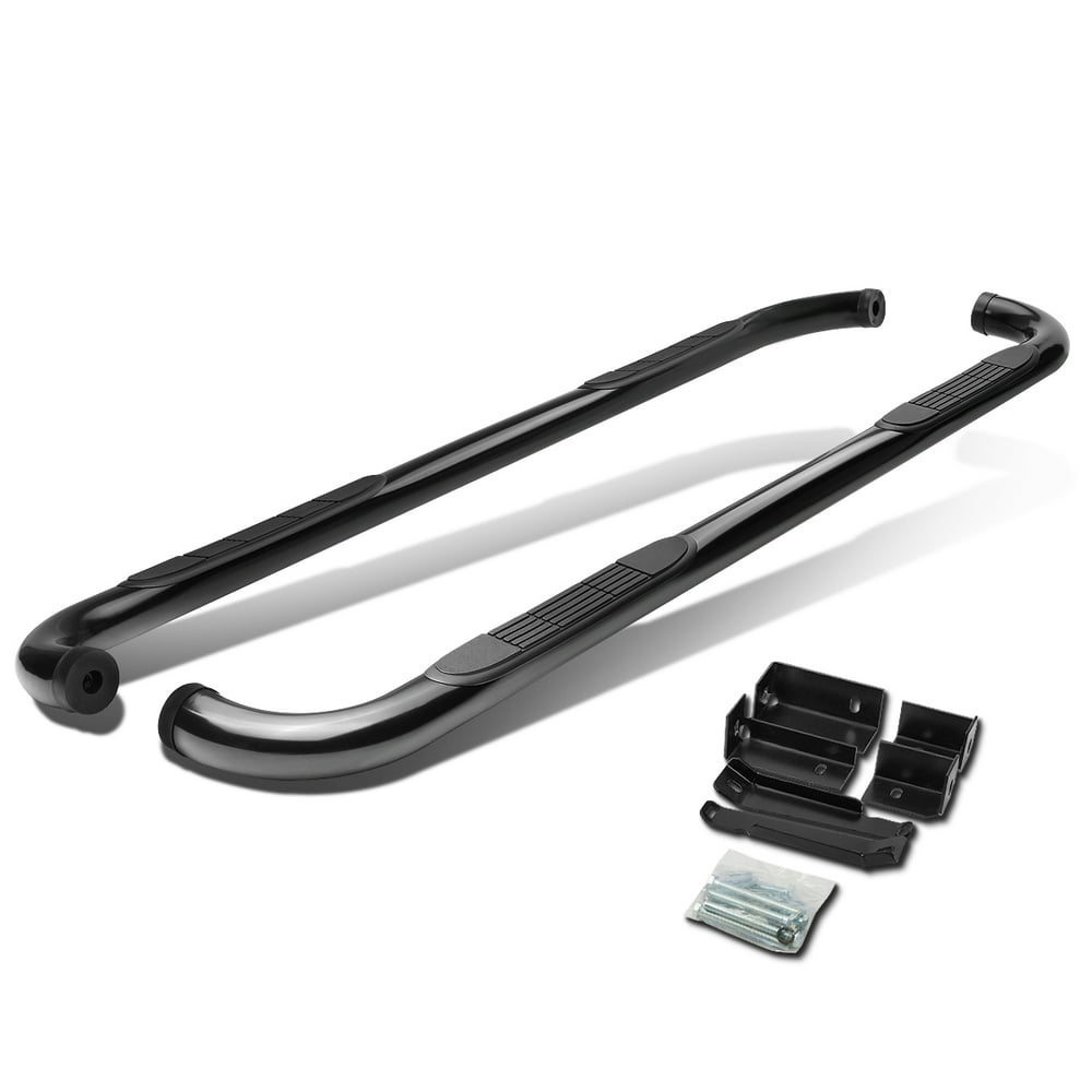 DNA Motoring 3" Nerf Bars For 99-16 Chevy Silverado/GMC Sierra Extended Cab - Carbon Steel Nerf Bars For Chevy Silverado Extended Cab