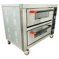 thumbnail image 4 of 220V 6.4KW Commercial Movable Double-Decker Pizza Oven Electric Bread Snack Meat Maker Machine, 4 of 11