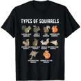 thumbnail image 1 of Pegacle Types Of Squirrels Shirt Squirrel Shirt Squirrels Present Unisex T Shirtt, 1 of 3