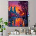 thumbnail image 4 of Autumn Tree Moonlit Starry Sky Canvas Wall Art for Living Room Bedroom Dining Room Hallway Office Hotel Cafe Decor, 4 of 8