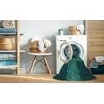 thumbnail image 2 of Ahgly Company Machine Washable Indoor Round Transitional Medium Teal Green Area Rugs, 3' Round, 2 of 7