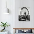 thumbnail image 3 of COMIO Wall Posters Chicago Ferris Wheel Posters Vintage Black And White Picture Canvas Painted Very R Poster Decorative Painting Canvas Wall Art Living Room Posters Bedroom Painting, 3 of 4