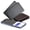 Deep Black and Deep Black, variant on Wallet Tracker Card 2Pack, Bluetooth Tracker with Apple Find My(iOS Only), Rechargeable Thin Smart Card Wallet Finder, Item Finder for Luggage/Passport/Phone/Keys, IP68 Waterproof Black, FCC Approved