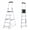Black/5 Step/33.86 x 16.79 x 62.13 inch, variant on Alvantor Step Ladder,5-Step Folding Ladder,Heavy Duty 330 lbs Capacity, Anti-Slip Wide Steps & Handrail, Lightweight Aluminum Step Stool with Tool Tray