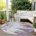 thumbnail image 6 of Addison Rugs Chantille Indoor/Outdoor Transitional Spiral Purple Washable Round Rug, 8' x 8', 6 of 6