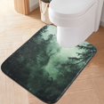 thumbnail image 2 of Yayeee Bath Rug for Bathroom Floor Non Slip Rectangle Fluffy Soft Absorbent Mat, 16"x24", Green Forest, 2 of 7