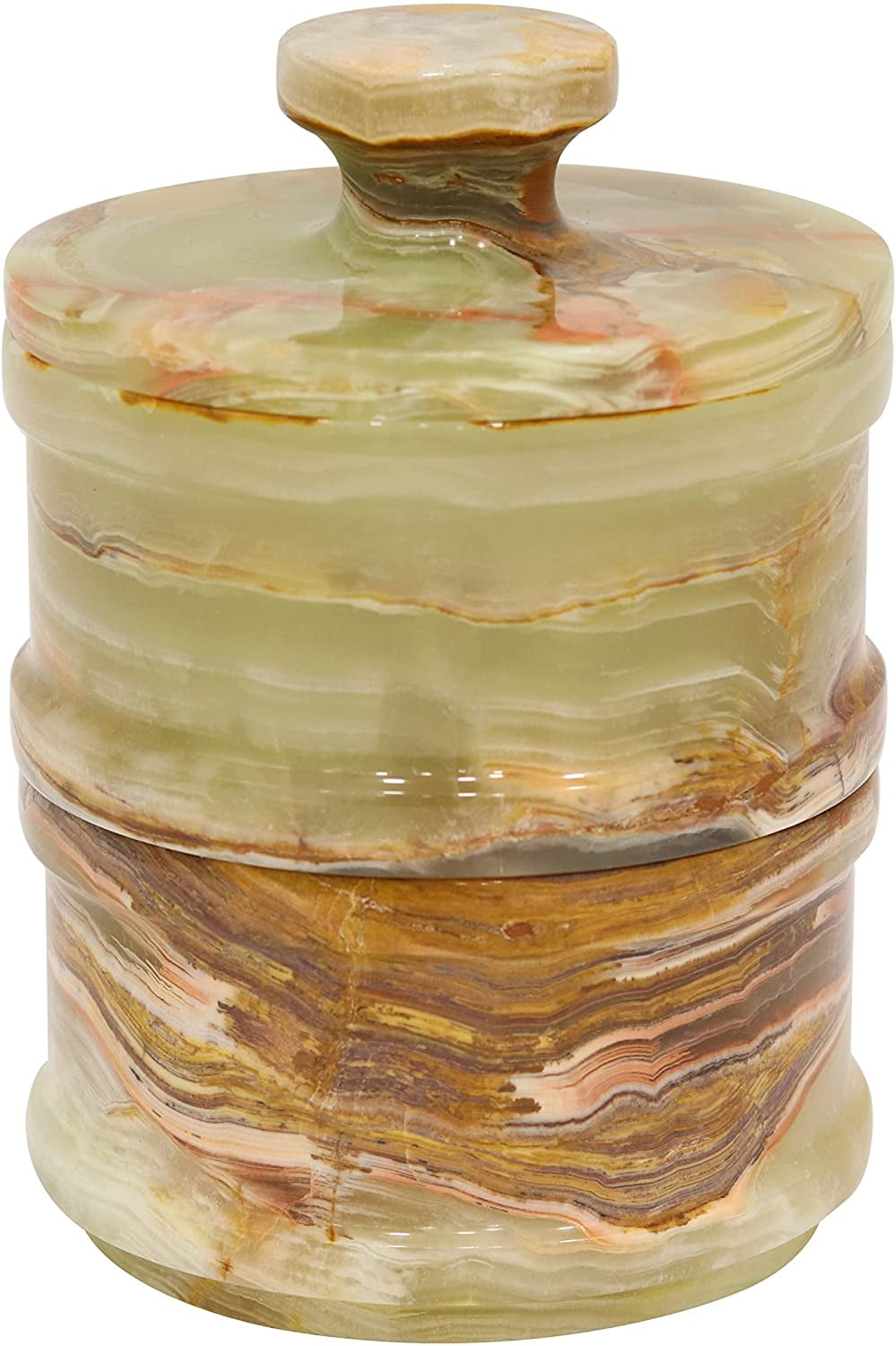 Radicaln Salt & Pepper Bowl 5” Handmade Marble Green Onyx Dual Salt