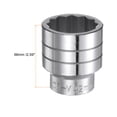 thumbnail image 2 of Unique Bargains 42mm 12 Point Shallow Socket 3/4' Drive Standard Metric Chromium Vanadium Steel, 2 of 5