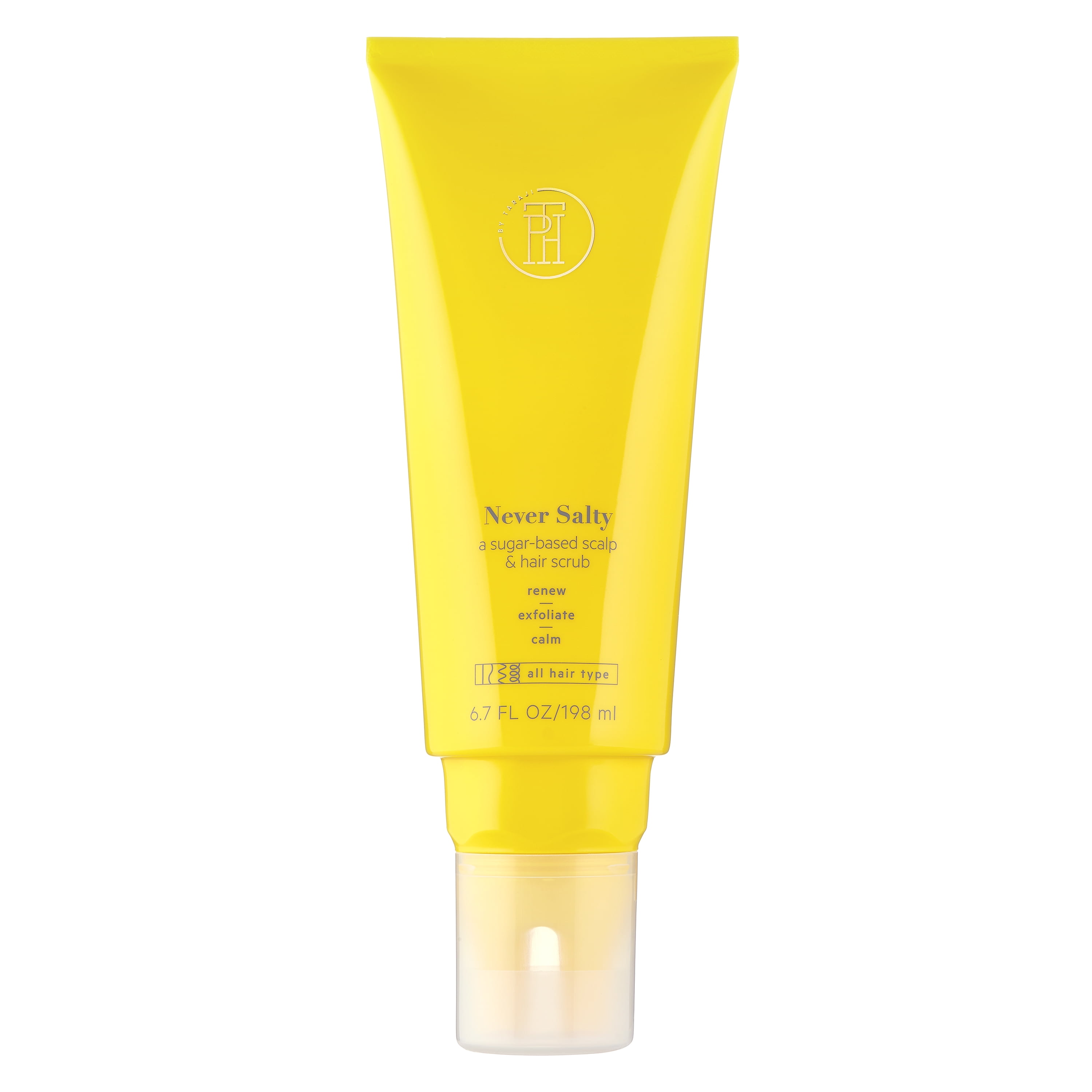 TPH BY TARAJI Never Salty Exfoliating Sugar Scalp Scrub with Apple Cider Vinegar, Sugar Crystals, Coconut & Peppermint Oils, 6.7 oz