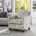 thumbnail image 3 of Furniture of America Kastra Chenille Sectional with Dog Pattern Chair in Ivory, 3 of 6