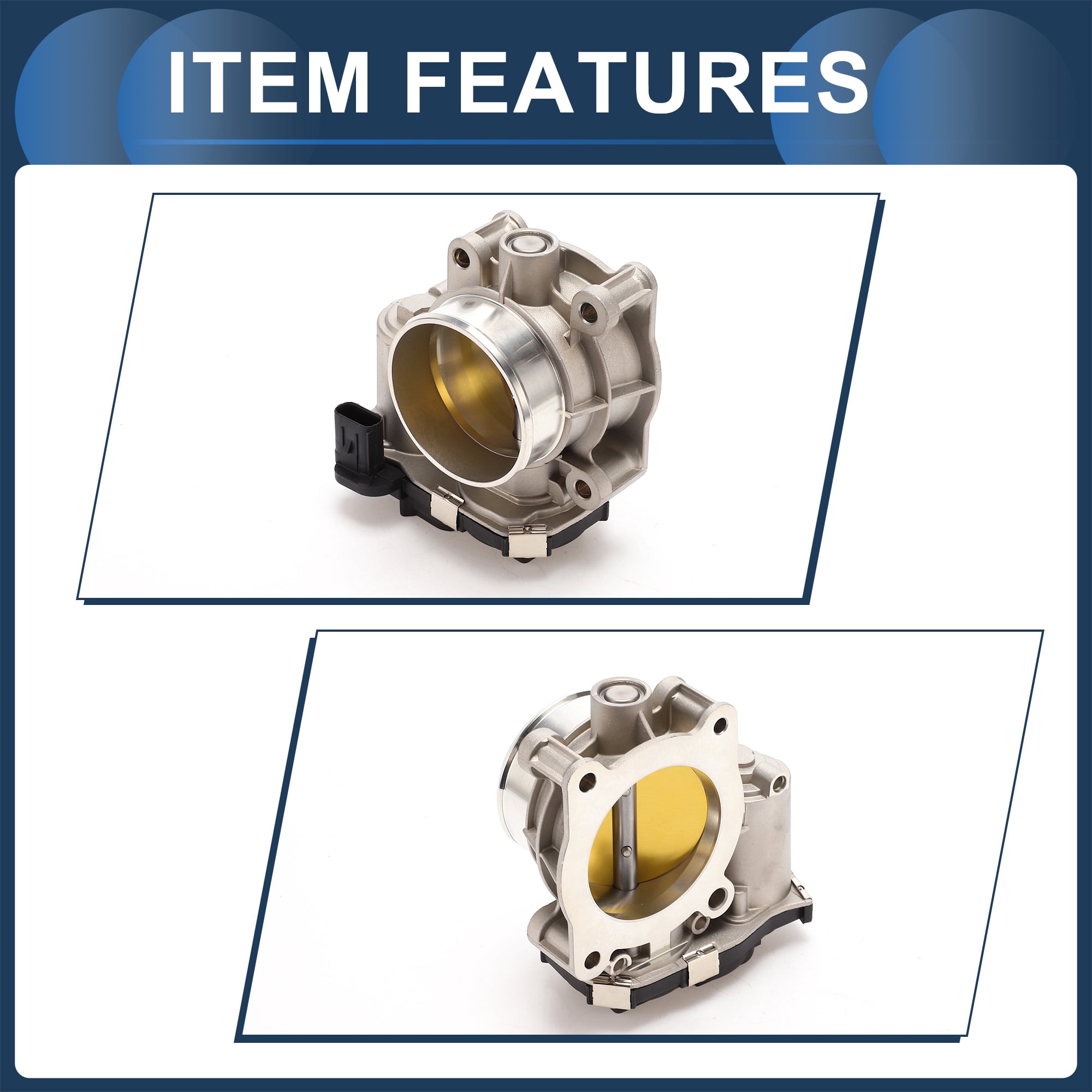 Unique Bargains Throttle Body for Chevy Impala Malibu, Colorado, Blazer 2014-2019 Replace No.12670839/12669073