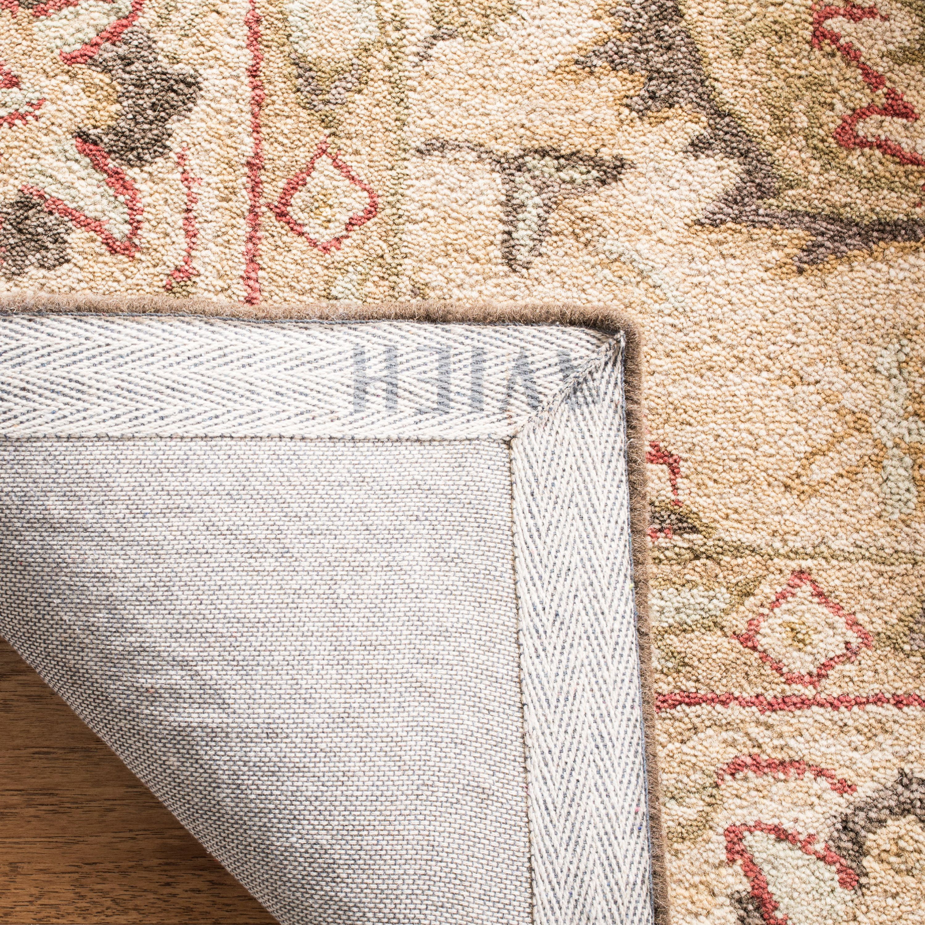 SAFAVIEH Anatolia Venice Traditional Wool Area Rug, Beige, 6' x 6' Round