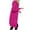A-Hot Pink987, variant on Women's Longline Zip Up Coat Hooded Side Pockets Tunic Jacket Warm Versatile Outdoor Casual Outerwear