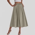 thumbnail image 2 of Sentmoon Jupes Maxi pour Femmes Jupe Taille Haute Mode Coupe Régulière Jupes pour Femmes pour l'Été et Temps Chaud P-3TG, 2 of 6