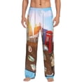 thumbnail image 2 of Kdxio Trip to London Print Men's Sleep Pajama Pant Lounge Pants with Pockets, 2 of 8