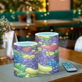 thumbnail image 2 of Colorful Cartoon Fruits Illustration Set of 2 Flameless LED Candles Remote and Timer Indoor Outdoor, 2 of 7