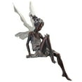 thumbnail image 2 of Estatua de hada de jardín Sunnimix sentada estatuilla escultura Paisajismo marrón, 2 of 8