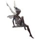 thumbnail image 2 of Estatua de hada de césped con alas, figura de ángel, escultura de paisajismo, artesanía Marrón, 2 of 9