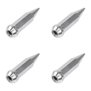 (4 Pack) MSA Spike Tapered Lug Nut 10mm x 1.25mm Thread Pitch Chrome For HONDA FL 400 PILOT 1989-1991
