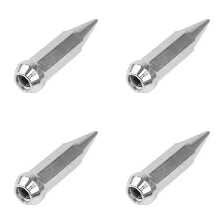 (4 Pack) MSA Spike Tapered Lug Nut 10mm x 1.25mm Thread Pitch Chrome For KTM 525 XC 2008-2010