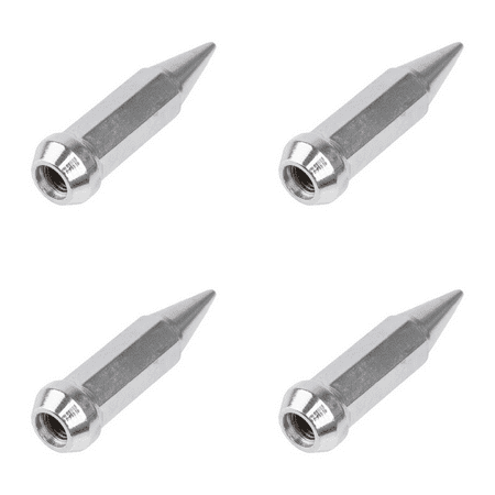 (4 Pack) MSA Spike Tapered Lug Nut 10mm x 1.25mm Thread Pitch Chrome For HONDA FL 400 PILOT 1989-1991