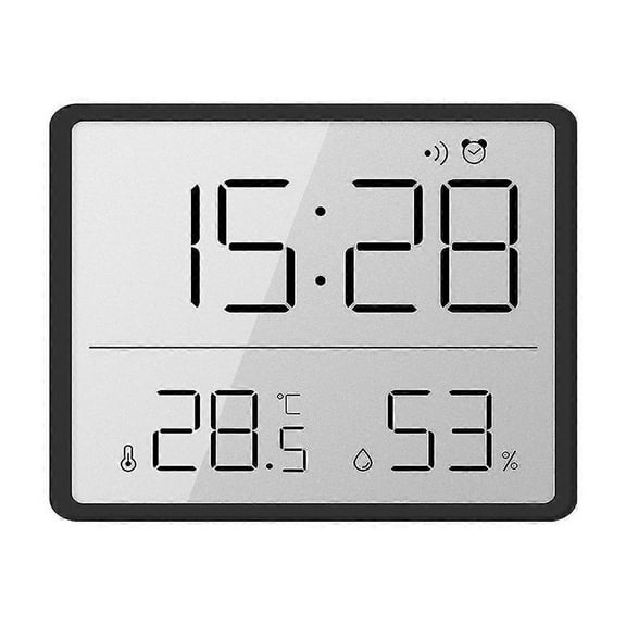 Slim Lcd Screen Electronic Digital Clock Magnetic Clock with Temperature And Humidity Sensor for Wall Refrigerator