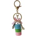 thumbnail image 3 of Macaron Eiffel Tower Keychain, Colorful Bowknot Bag Charm KeyChain, Cute Candy Pendant Key Chain for Handbag Purse Wallet Backpack Car Keyring for Women Girls, 3 of 5
