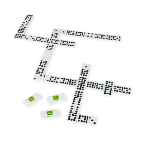 John Deere Dominoes – Double 9 set of Dominoes with Collector’s Tin – Family Game for Ages 8+