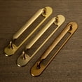 thumbnail image 6 of Goo-Ki 2 Pack 5''(128mm) Hole Center Champagne Bronze Cabinet Pulls with Backplate, Zinc Alloy Minimalist Style Cabinet Handles for Drawer,Dresser,Cupboard Wardrobe Cabinet (2202-G021), 6 of 9