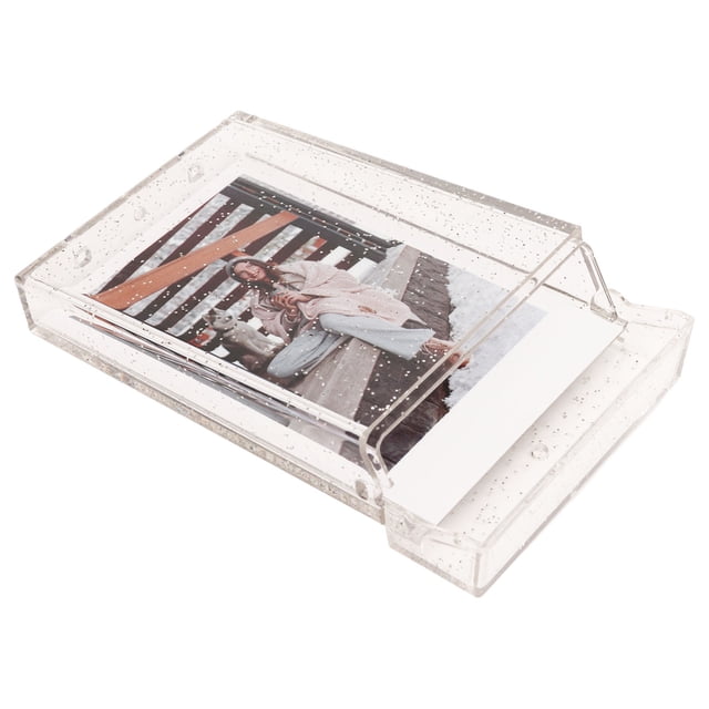 Phot Storage Box, PC Material Crystal Texture for Holding 3 Inch Instant Camera Photos, Perfect for Weddings, Baby Photos, and More
