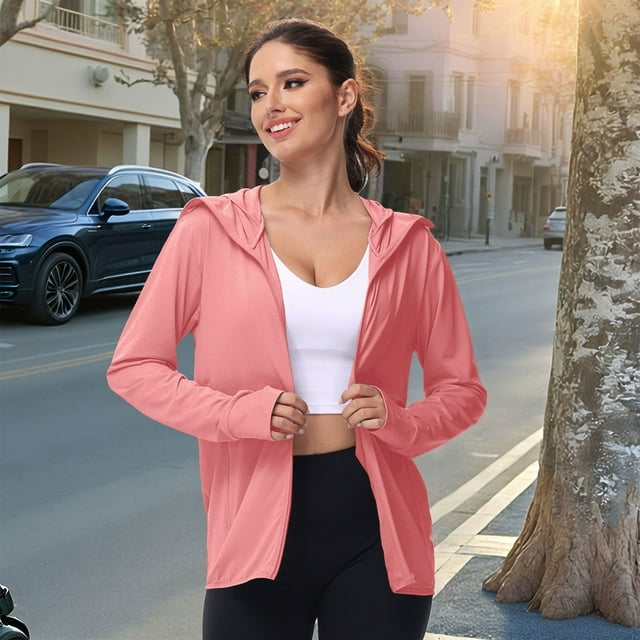 Stylish Plus Size Coat Lightweight Hoodie for Everyday Wear Spring and Autumn Jacket for Comfort and Versatility
