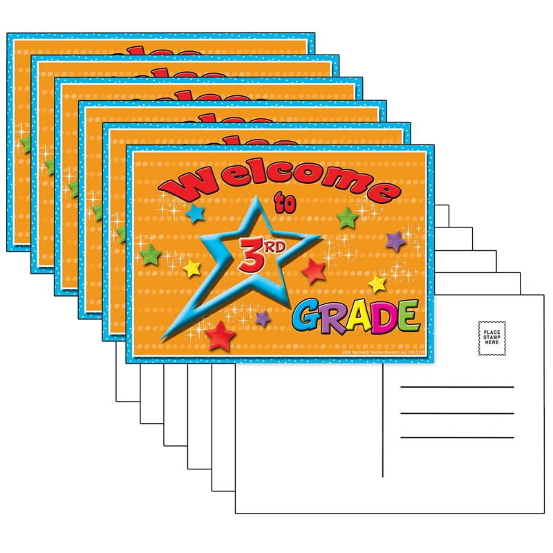 Top Notch Teacher Products 6 Pk Postcards Welcome To 3rd Walmart Canada