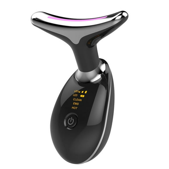 Face Neck Skin Lifting Massager, Prevent Aging Speed Up Absorption Fade Fine Lines Face Neck Skin Beauty Device Colorful Lighting  For Travel