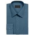 thumbnail image 2 of Men's Long Sleeve Regular Fit Button Up Pocket Solid Standard Cuff Dress Shirt, 2 of 2