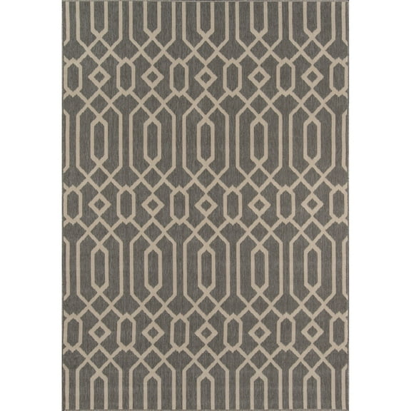 Momeni Baja Area Rug, Grey, 3'11" X 5'7"