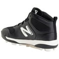 thumbnail image 4 of New Balance Youth 3000V6 Molded Baseball Cleats Black/White Medium 11K, 4 of 6