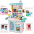thumbnail image 2 of Kids Play Kitchen Set – Pretend Play Kitchen Toy with Realistic Lights & Sounds, Play Sink, Cutting Food & Cooking Accessories – Toddler Kitchen Playset for Boys & Girls, Birthday Gift Idea, 2 of 11