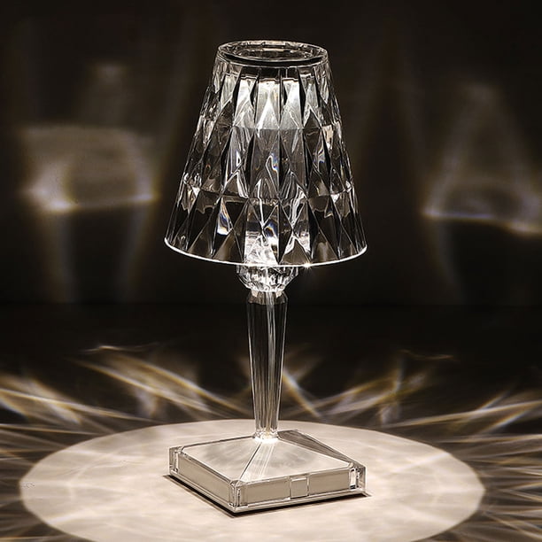 Muyoka Lámpara de mesa de control táctil de cristal moderna, lámpara de mesa de cristal USB Lámpara de mesa de cristal de control táctil de atenuación para dormitorio Sala de estudio Sala de estar Muyoka Hogar