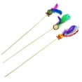 thumbnail image 2 of Cat Wand Toy Silvervine: Catnip Bell Fake Feather Cat Teaser Toy Kitten Play Toy, 2 of 6