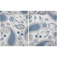 thumbnail image 2 of Coolnut Paisley Floral Kitchen Curtains 2 Panels, UV Protected Tier Curtains Half Window Curtains Kitchen Tiers for Guest Room Bathroom Sink Laundry Room Basement,24 x 27 Inch, 2 of 6