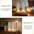 thumbnail image 5 of Velas LED Sin Llama con Forma , 4 Velas Románticas Que Funcionan con Pilas, Velas LED de Pilar para San Valentín, 5 of 5
